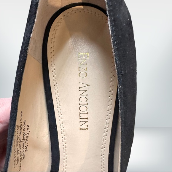 Enzo Angiolini gold platform Suede open toe Pumps - Picture 5 of 8